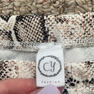 Snake print flare leggings (worn only once)